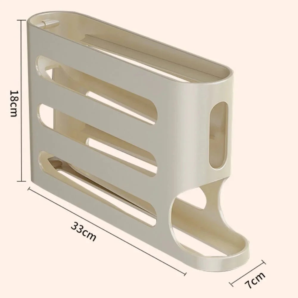 4‑Tier Refrigerator Egg Storage Organizer