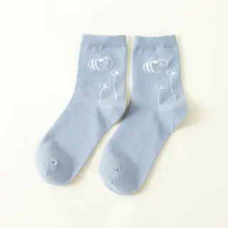 Cute Cartoon Cotton Socks Women
