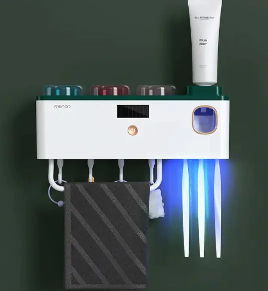 Wall-Mounted Toothbrush Rack
