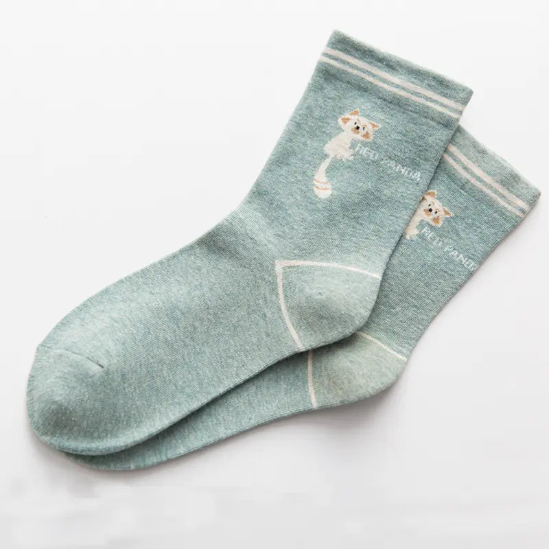 Cute Cartoon Cotton Socks Women