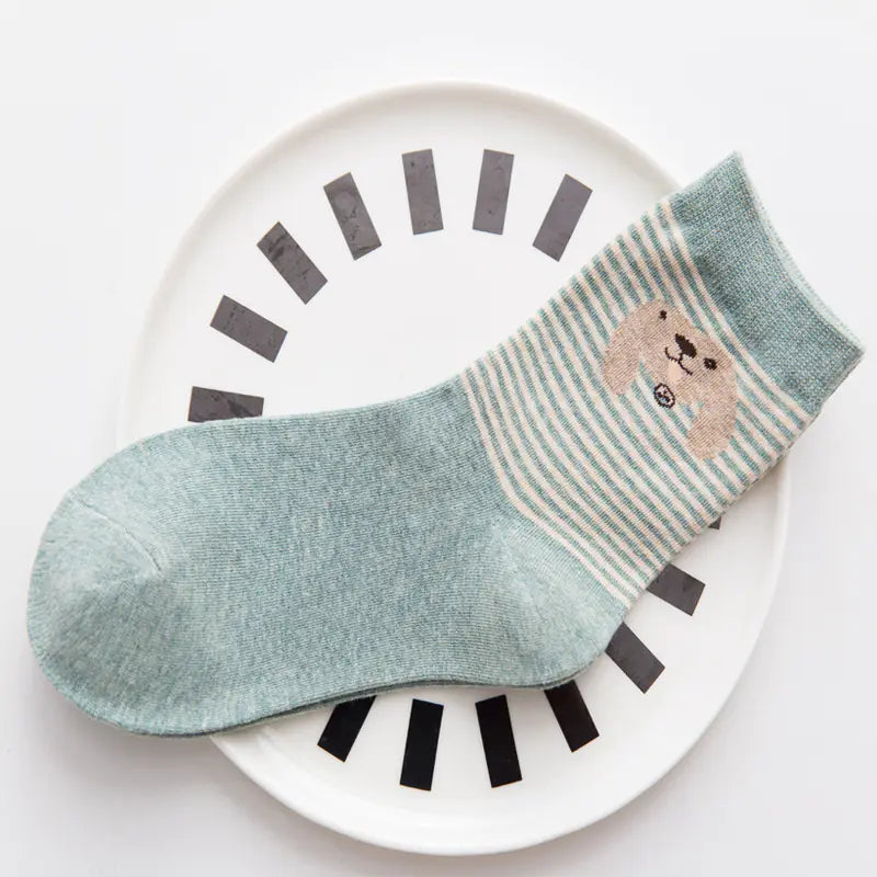 Cute Cartoon Cotton Socks Women