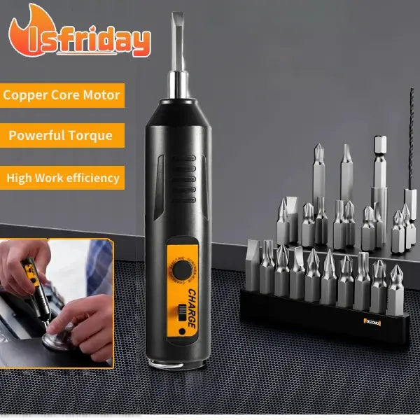 PORTABLE HOME USE ELECTRIC SCREWDRIVER SET