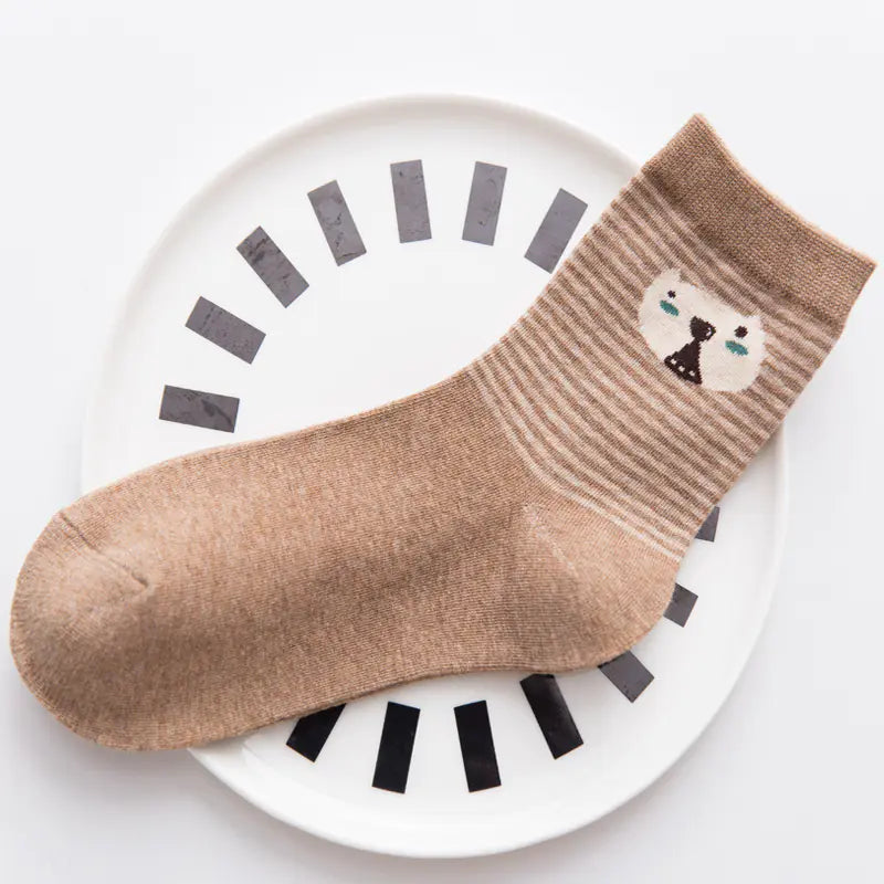 Cute Cartoon Cotton Socks Women