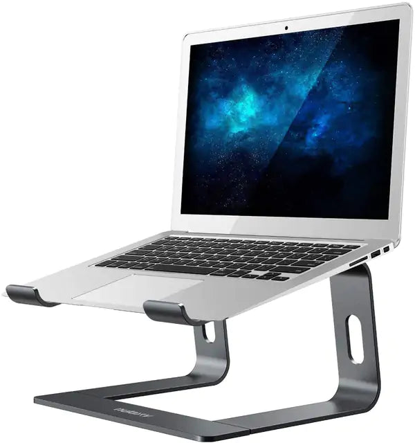 💻 Aluminum Laptop Stand Portable and Adjustable Laptop Riser, Holds All Laptops and Notebooks up to 17.3 Inch