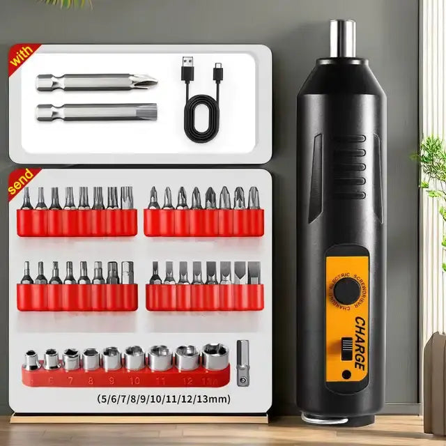 PORTABLE HOME USE ELECTRIC SCREWDRIVER SET