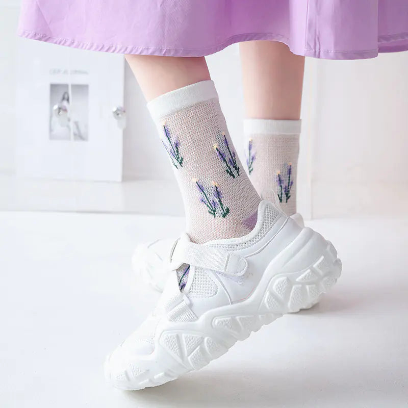 Sweet Ladies Mid Tube Cotton Socks