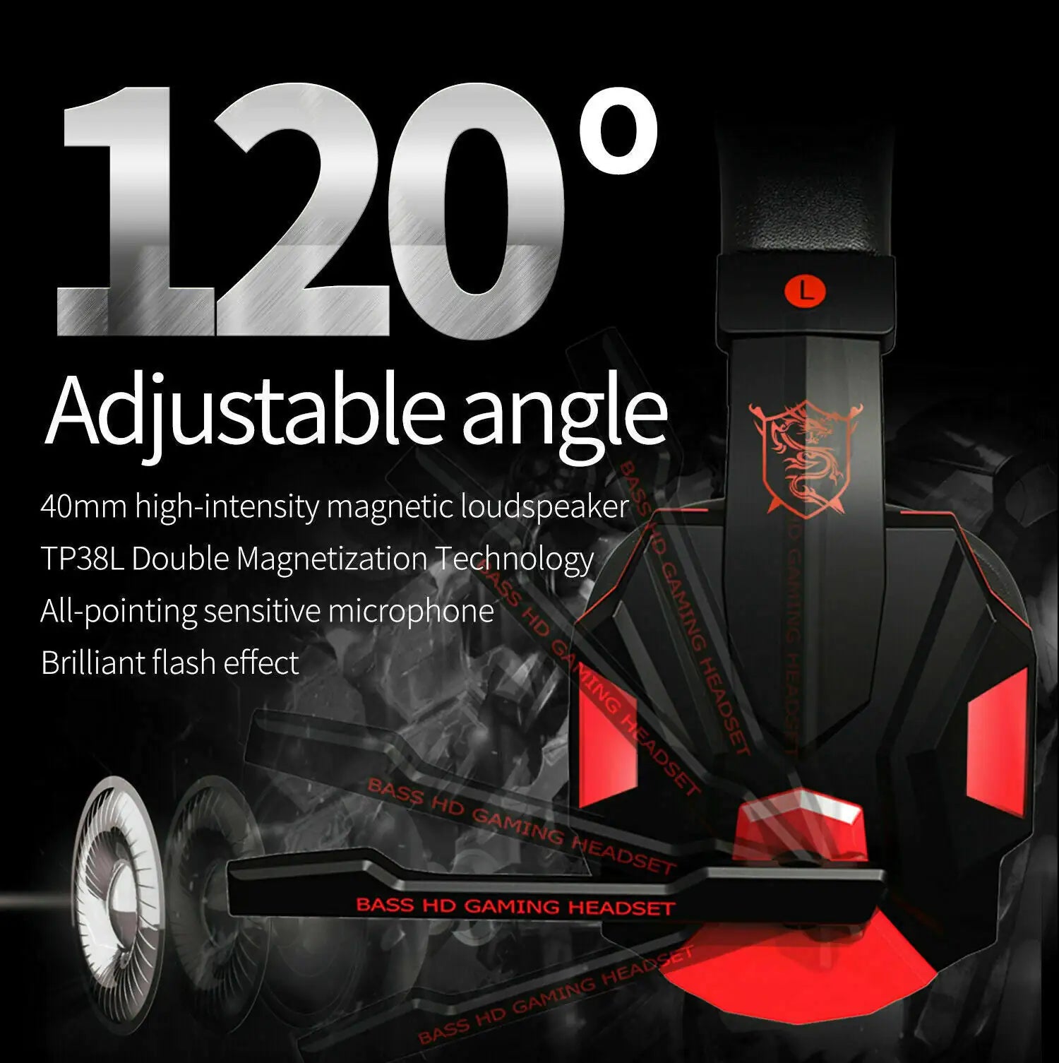 3.5mm LED Gaming Headset with Mic
