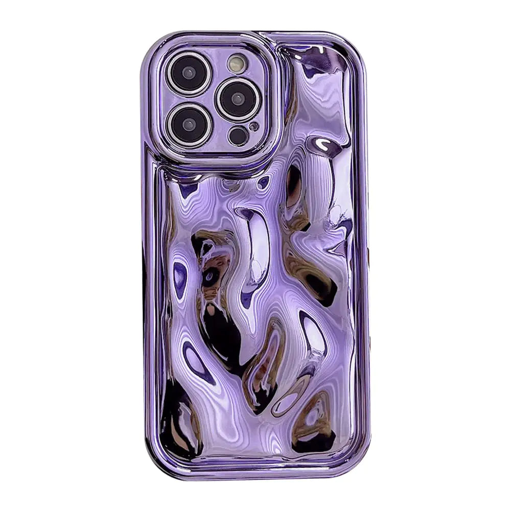iPhone 12 Purple Wave Mirror Case