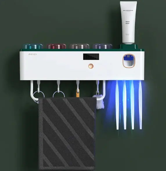 Wall-Mounted Toothbrush Rack