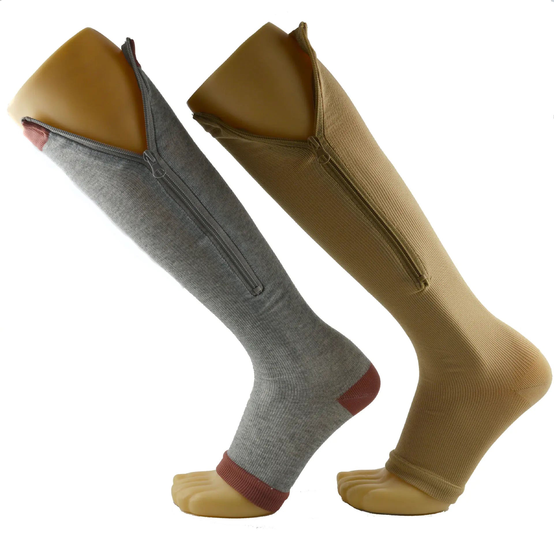 Zippered Long Tube Compression Socks