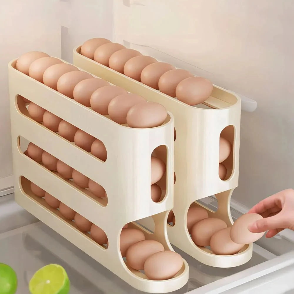 4‑Tier Refrigerator Egg Storage Organizer