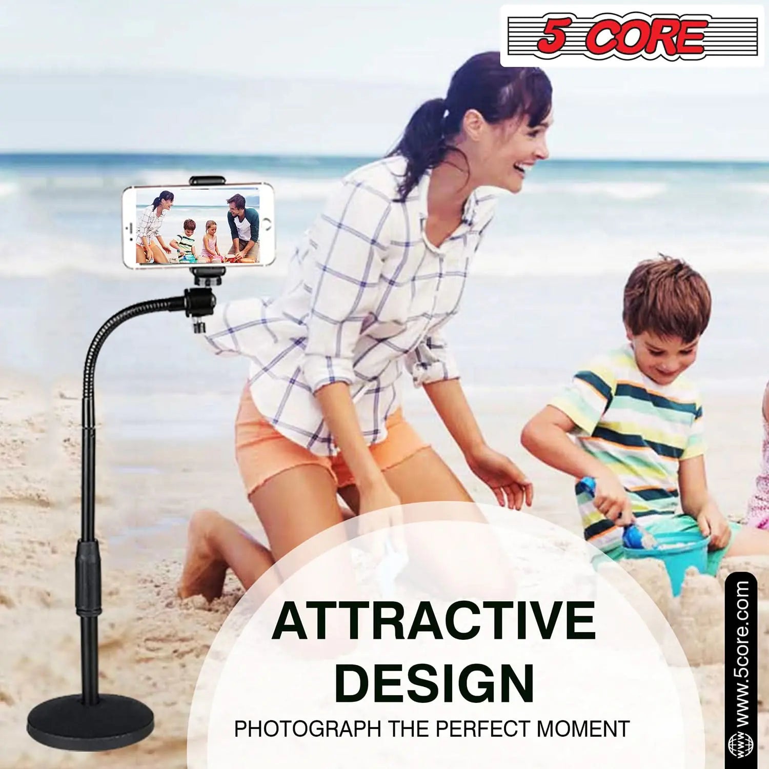 Adjustable Desk Phone & Tablet Stand