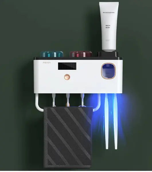 Wall-Mounted Toothbrush Rack