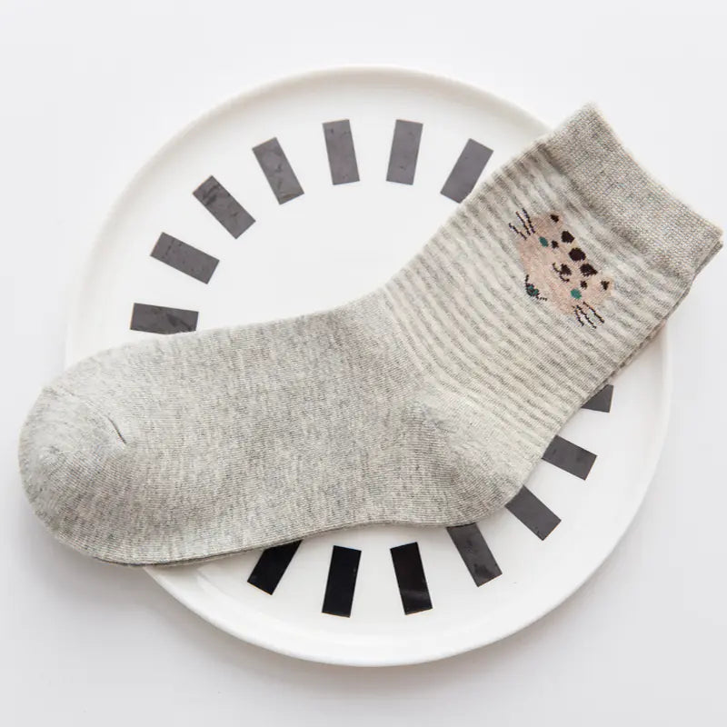 Cute Cartoon Cotton Socks Women
