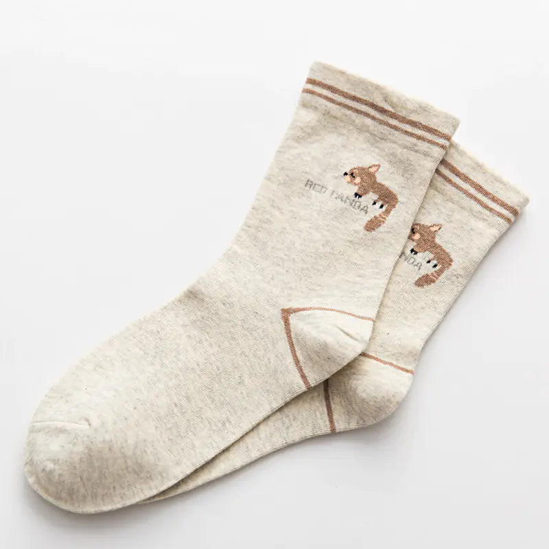 Cute Cartoon Cotton Socks Women