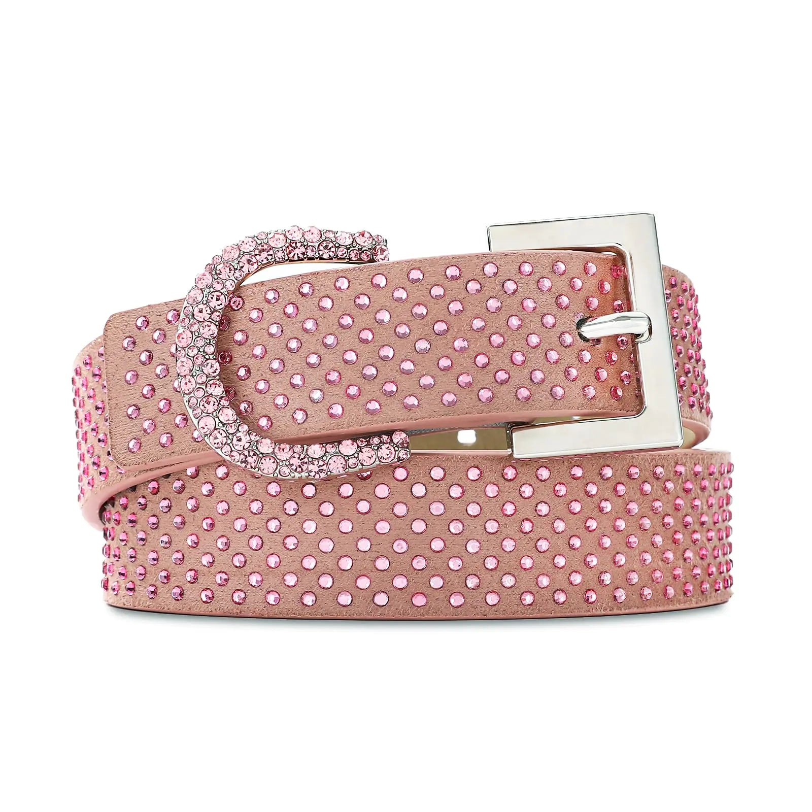 Pink Rhinestone Belt – Sparkly Glam for Women