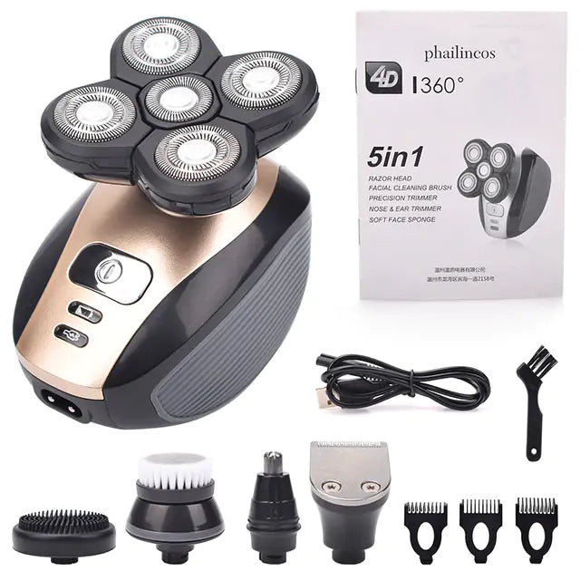 5 IN 1 ELECTRIC HEAD SHAVER