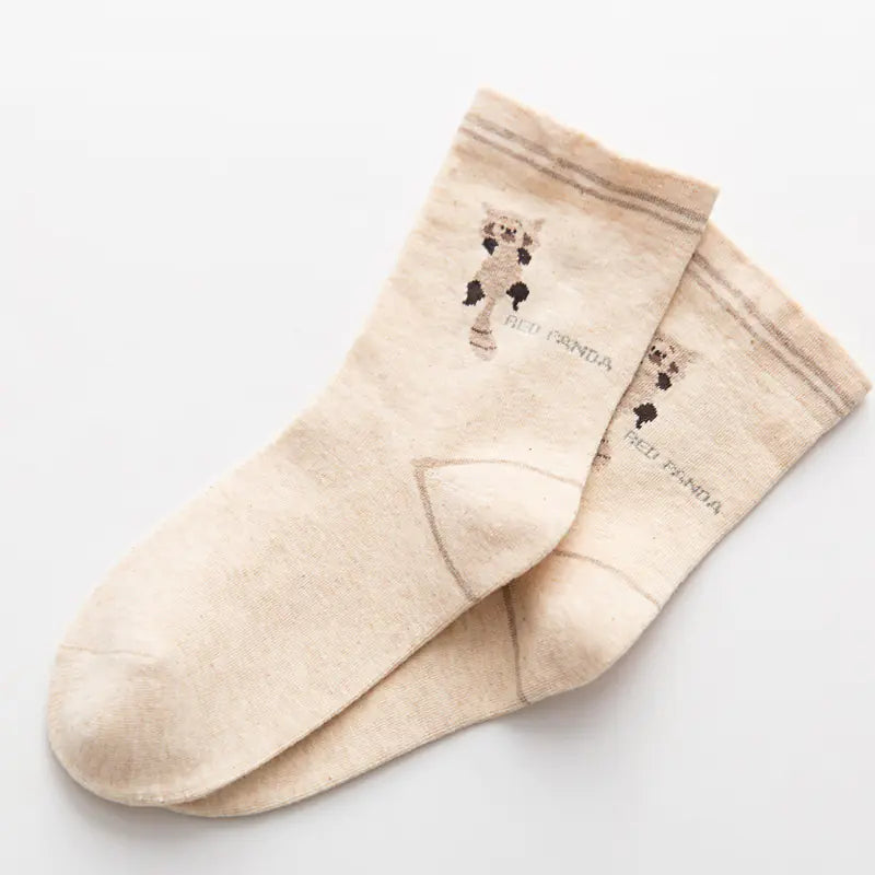 Cute Cartoon Cotton Socks Women
