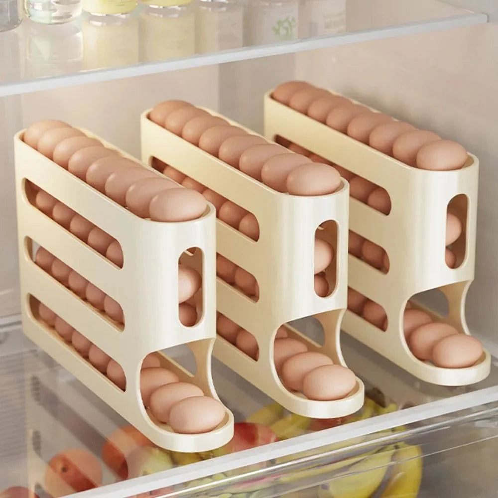 4‑Tier Refrigerator Egg Storage Organizer