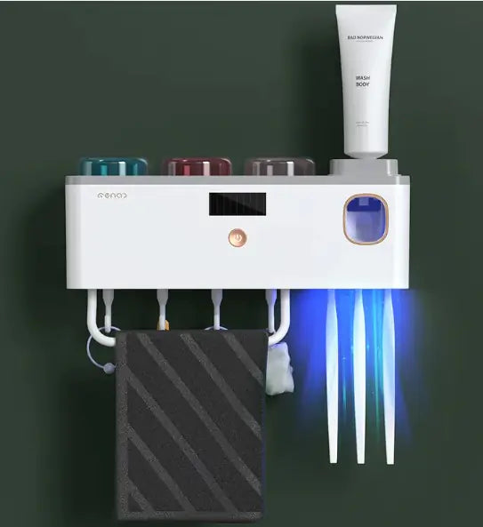 Wall-Mounted Toothbrush Rack