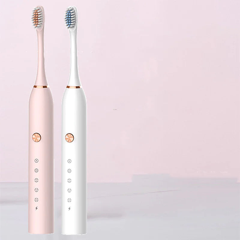 🦷 Electric Toothbrush Battery Powered Rechargeable Toothbrush with Action Clean Brush Heads and Charger