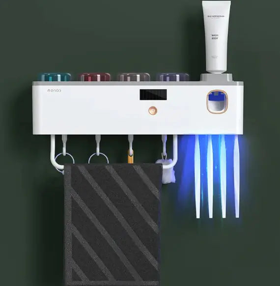 Wall-Mounted Toothbrush Rack