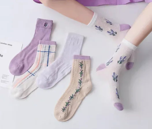 Sweet Ladies Mid Tube Cotton Socks