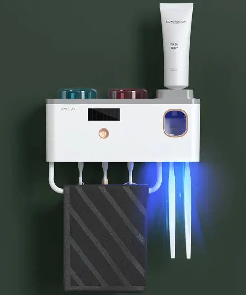 Wall-Mounted Toothbrush Rack
