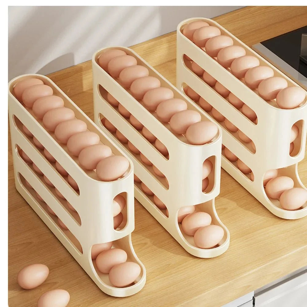 4‑Tier Refrigerator Egg Storage Organizer