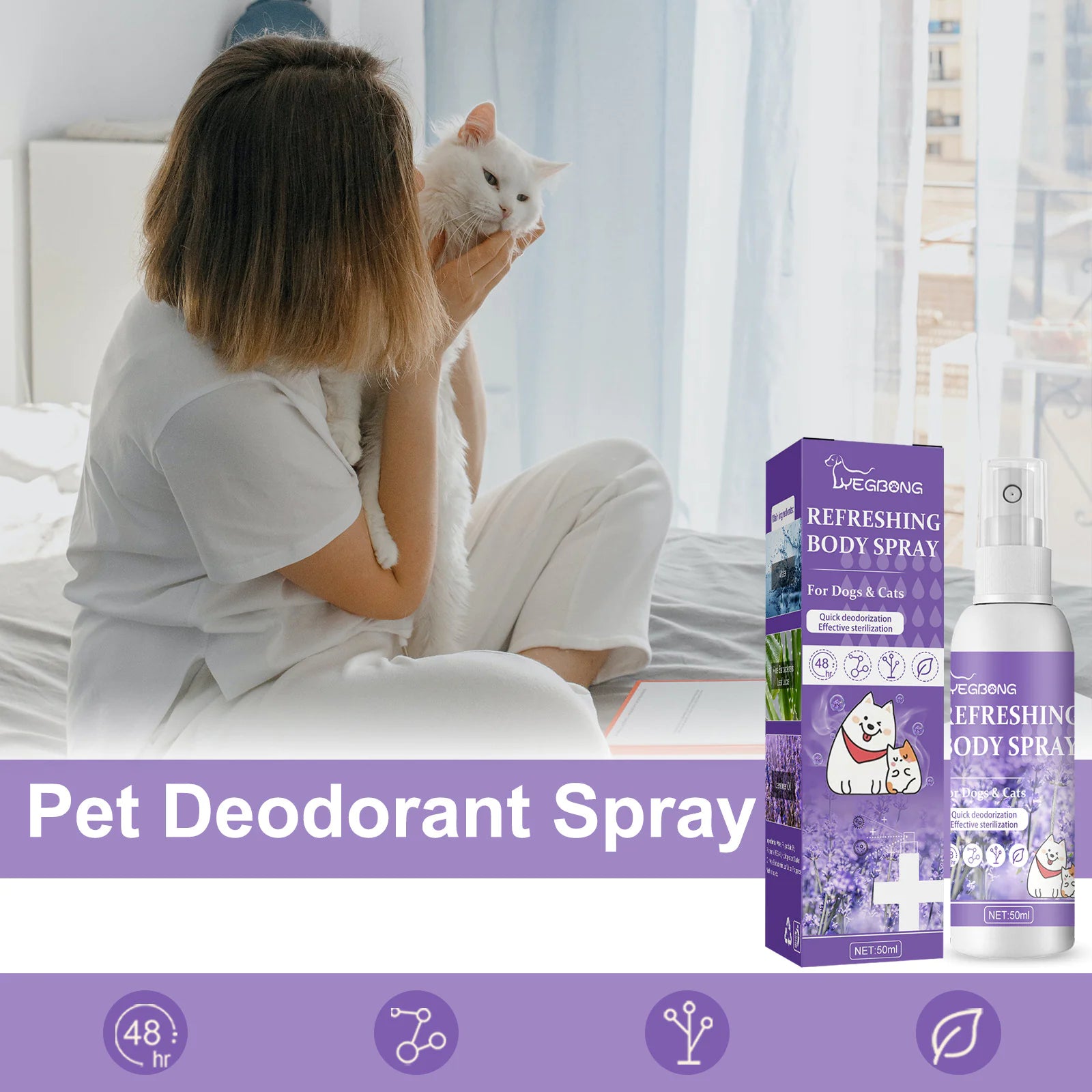 Pet Odor Control Spray for Home & Pets