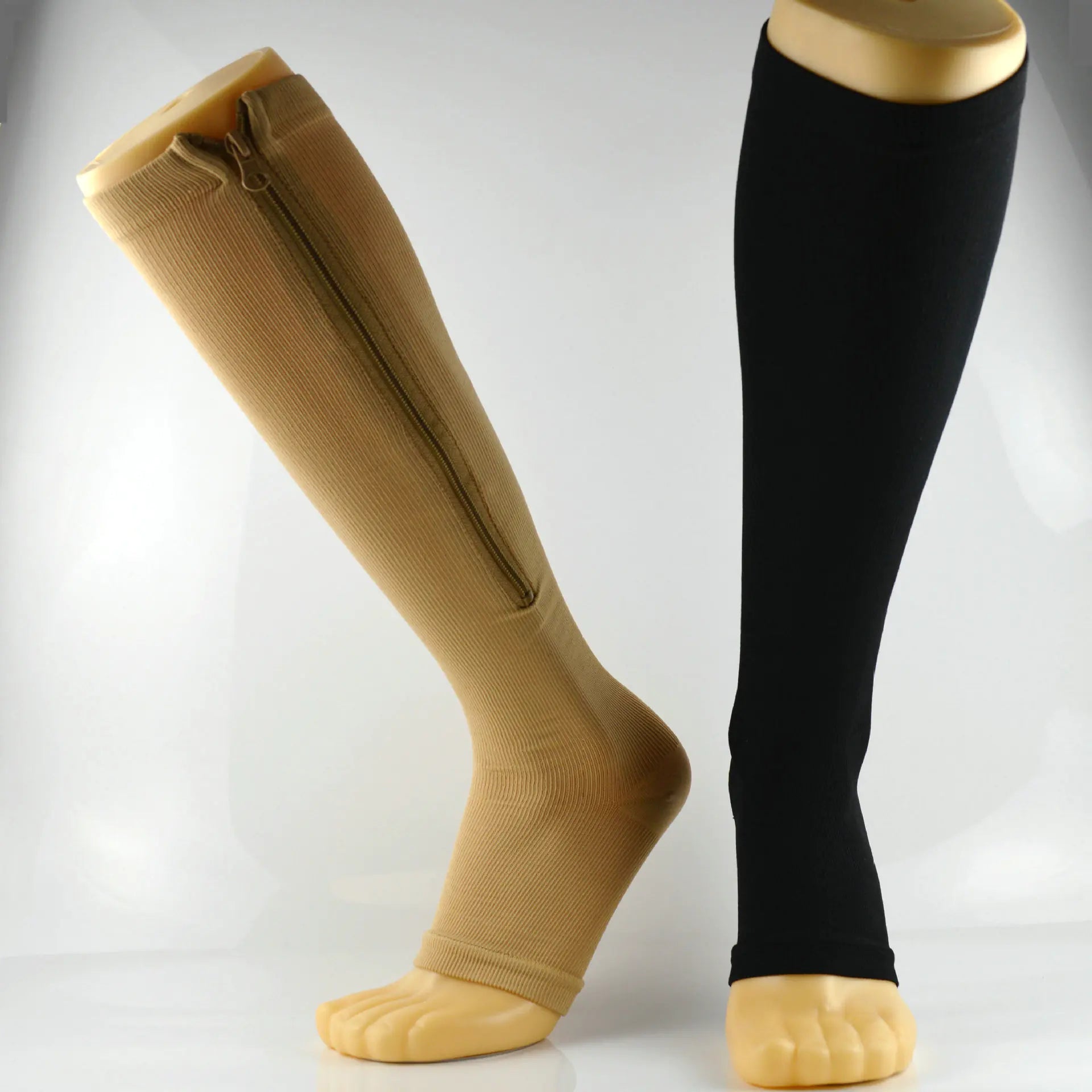 Zippered Long Tube Compression Socks