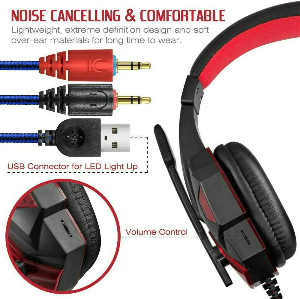 3.5mm LED Gaming Headset with Mic
