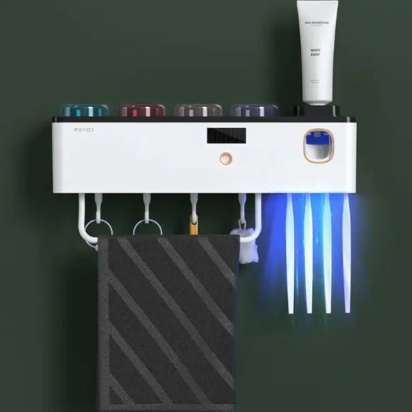 Wall-Mounted Toothbrush Rack
