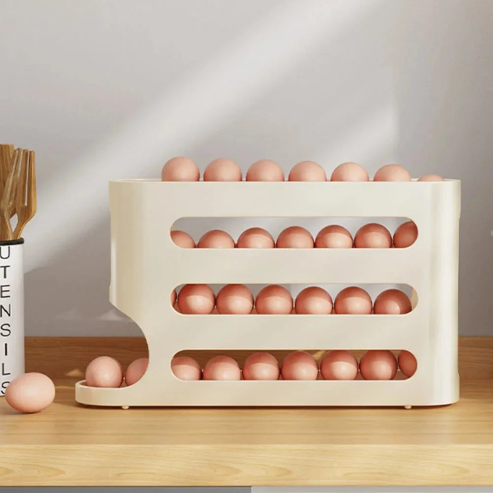 4‑Tier Refrigerator Egg Storage Organizer