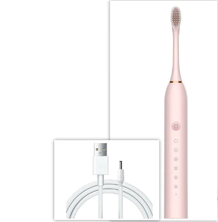🦷 Electric Toothbrush Battery Powered Rechargeable Toothbrush with Action Clean Brush Heads and Charger