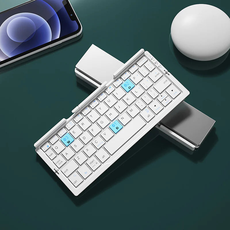 Mini Folding Bluetooth Keyboard Portable
