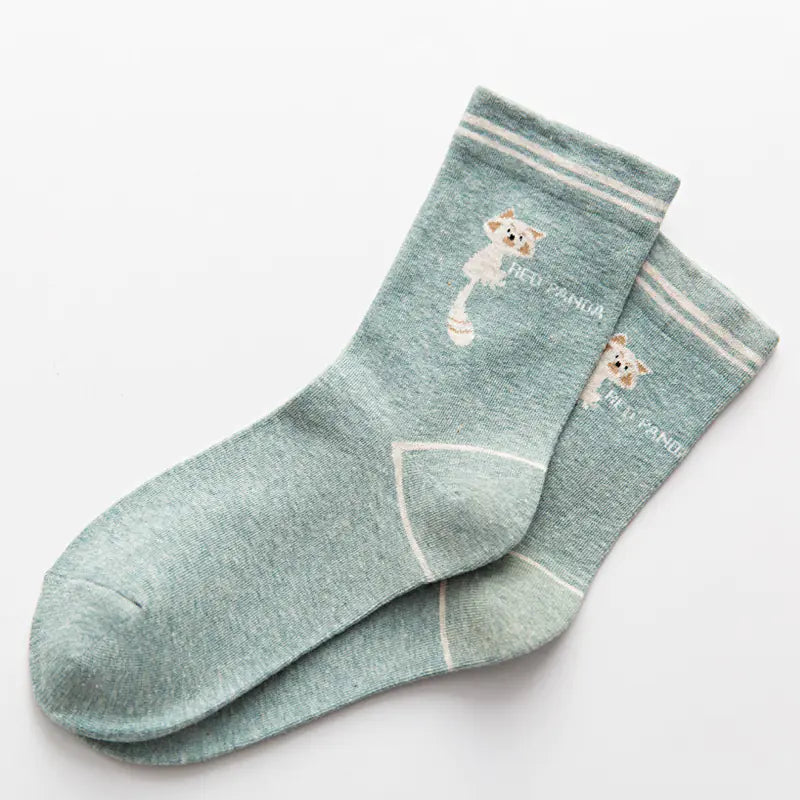 Cute Cartoon Cotton Socks Women