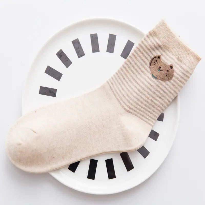 Cute Cartoon Cotton Socks Women