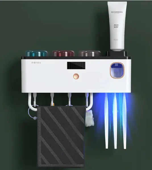 Wall-Mounted Toothbrush Rack