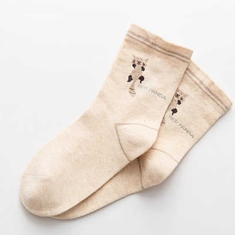 Cute Cartoon Cotton Socks Women