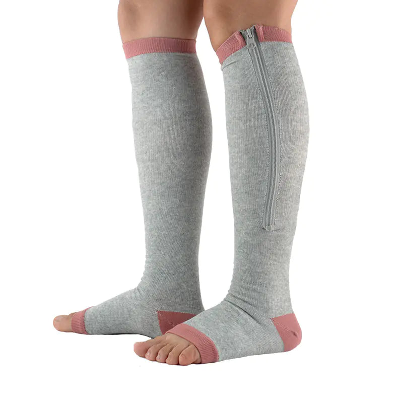 Zippered Long Tube Compression Socks