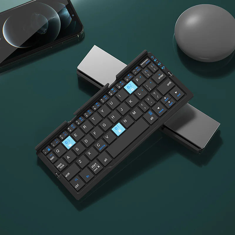 Mini Folding Bluetooth Keyboard Portable