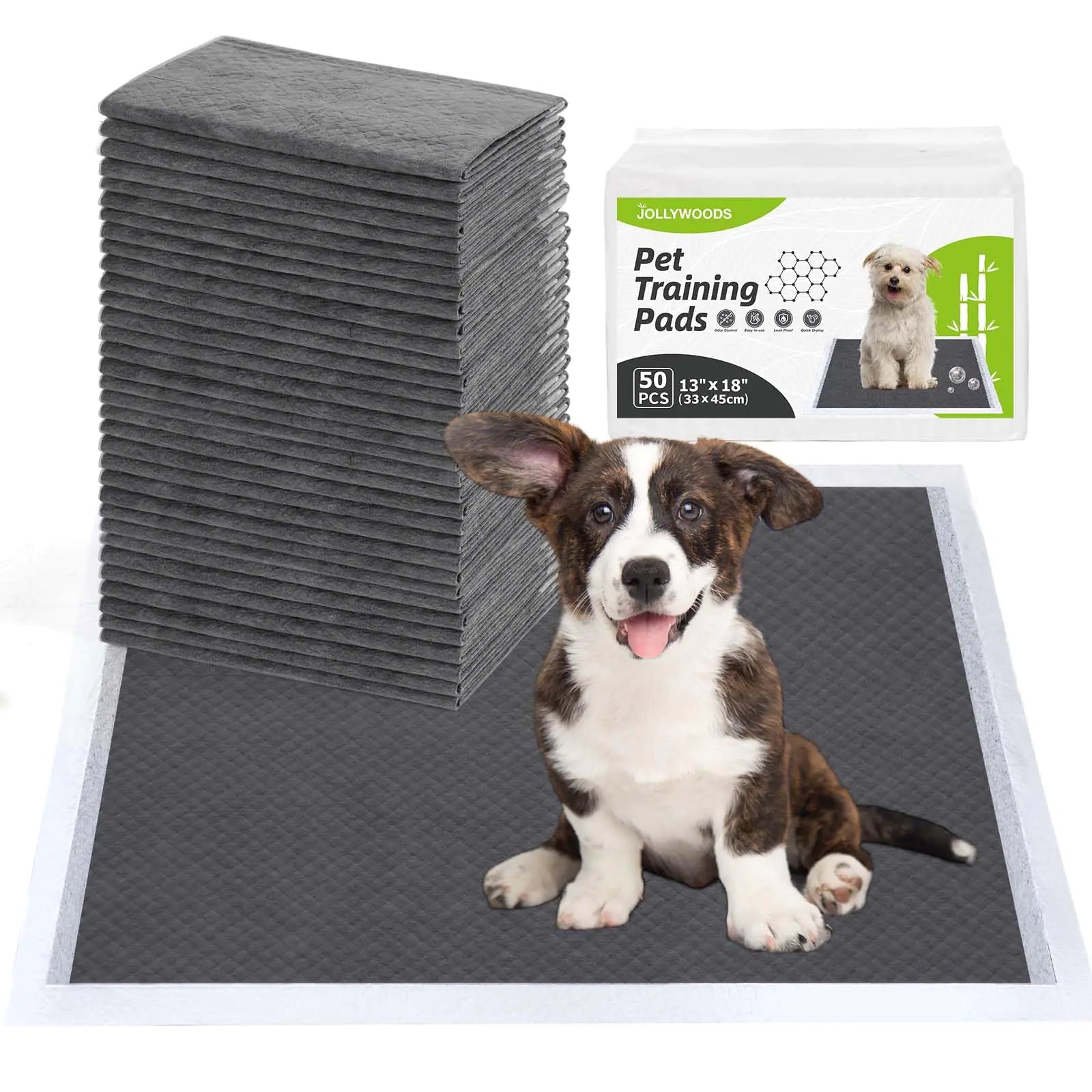 Jollywoods Disposable Puppy Pads 50-Pack