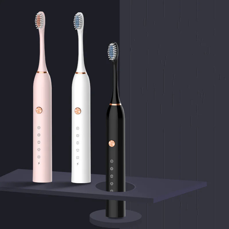 🦷 Electric Toothbrush Battery Powered Rechargeable Toothbrush with Action Clean Brush Heads and Charger