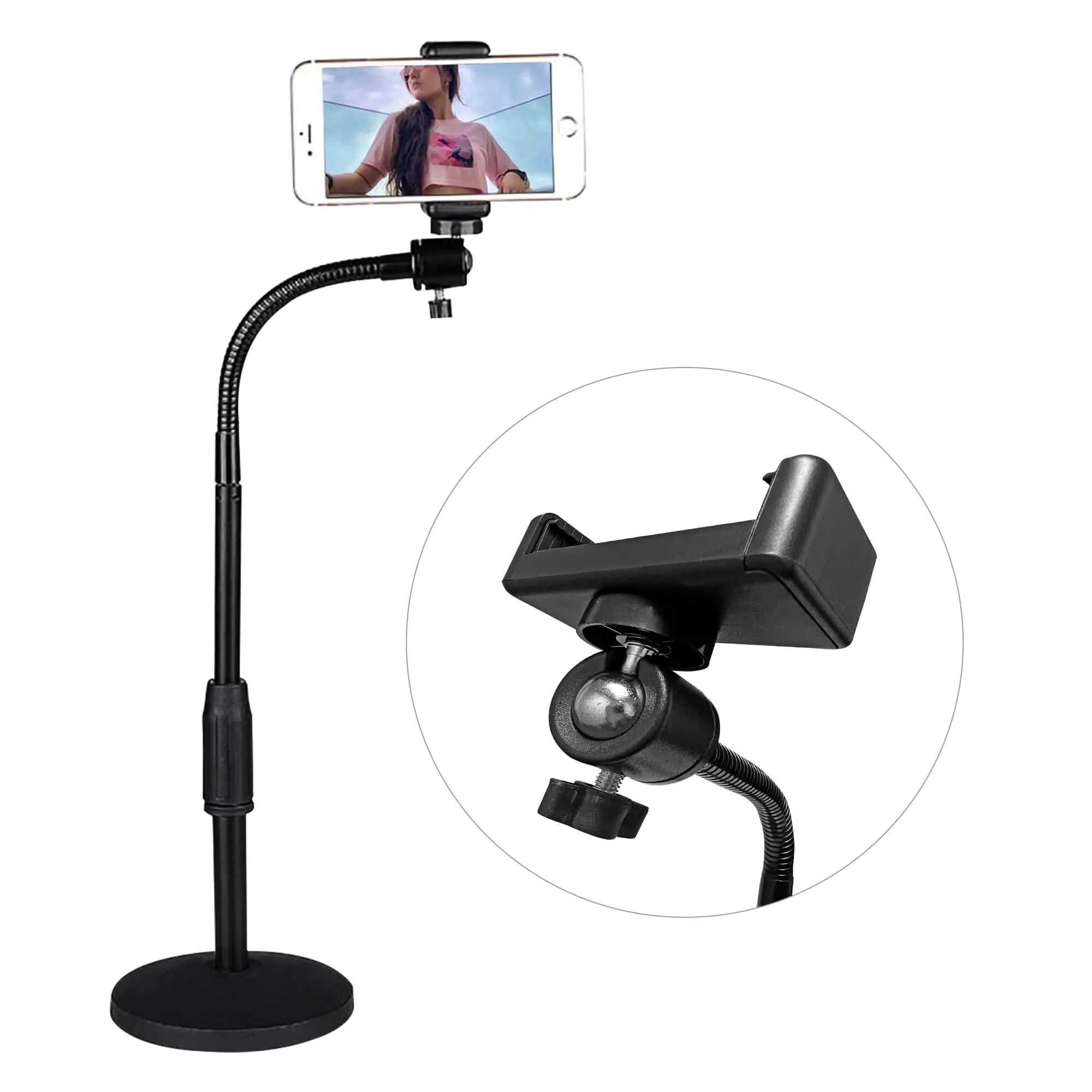 Adjustable Desk Phone & Tablet Stand