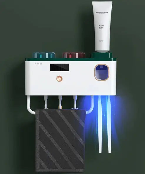 Wall-Mounted Toothbrush Rack