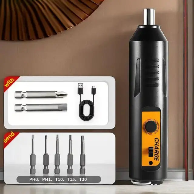 PORTABLE HOME USE ELECTRIC SCREWDRIVER SET