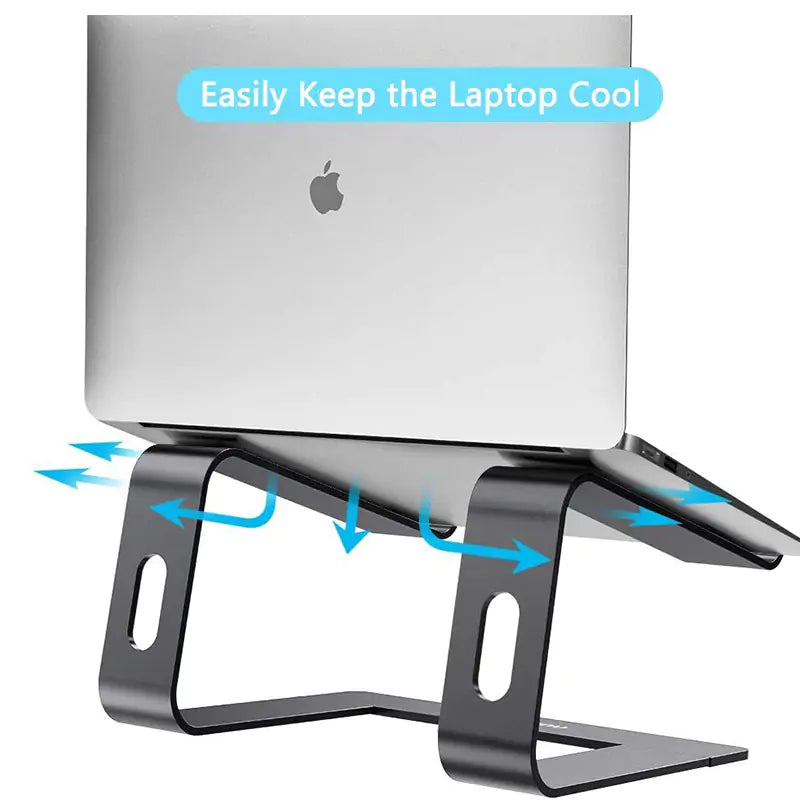 💻 Aluminum Laptop Stand Portable and Adjustable Laptop Riser, Holds All Laptops and Notebooks up to 17.3 Inch