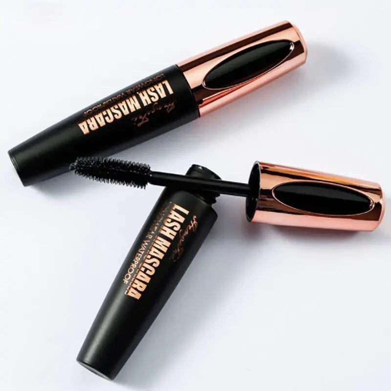 🌟 Waterproof 4D Mascara Luxuriously Longer, Thicker, Voluminous Eyelashes, Long-Lasting, Dramatic Extension, Smudge-proof, Hypoallergenic Formula