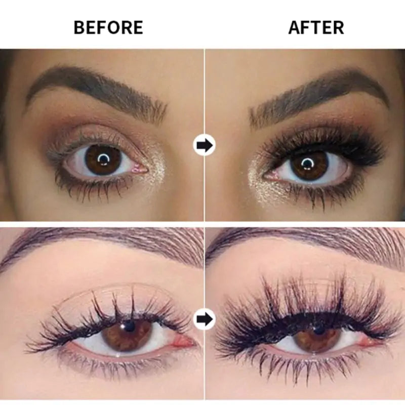 🌟 Waterproof 4D Mascara Luxuriously Longer, Thicker, Voluminous Eyelashes, Long-Lasting, Dramatic Extension, Smudge-proof, Hypoallergenic Formula